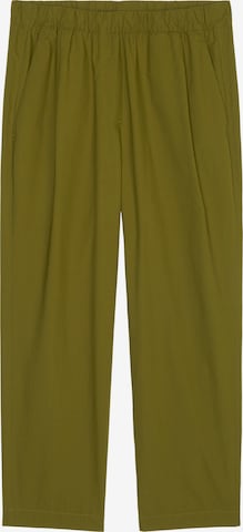 Marc O'Polo Tapered Broek in Groen: voorkant