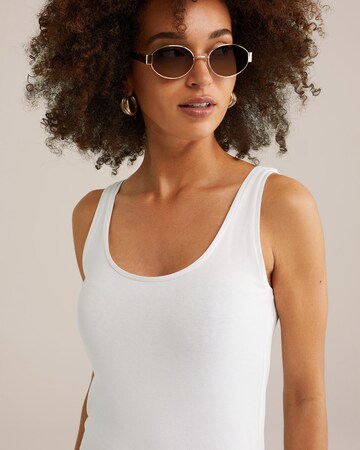 WE Fashion - Top en blanco