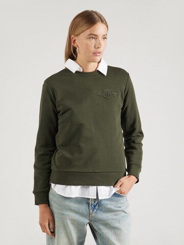 Sweat-shirt GANT en vert : devant