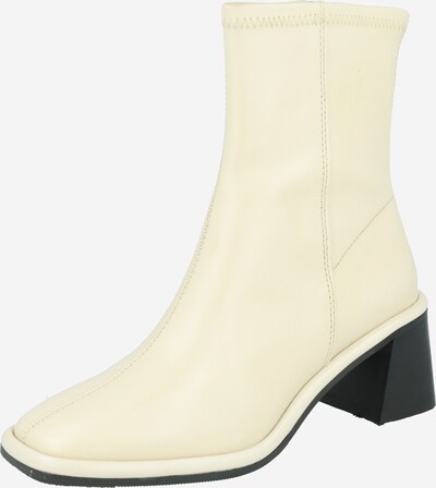 River Island Bootie 'BLOCK HEEL ZIP SOCK BOOT' in Ecru / Black, Item view