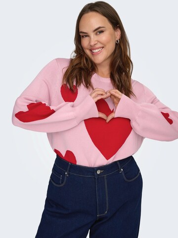 ONLY Carmakoma Tröja 'CARMontana' i rosa