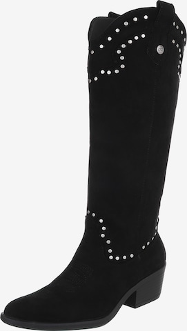 Ital-Design Cowboy Boots in Black: front