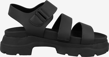 s.Oliver Strap Sandals in Black