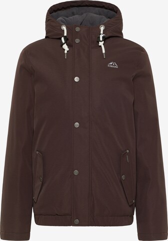 Veste fonctionnelle ICEBOUND en marron : devant