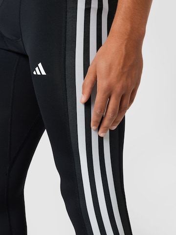 ADIDAS PERFORMANCE Skinny Sportovní kalhoty 'Techfit 3-Stripes Long' – černá