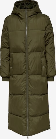 JDY Zimní kabát – zelená: přední strana