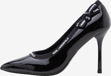 Karl Lagerfeld - Zapatos con plataforma en negro: frente