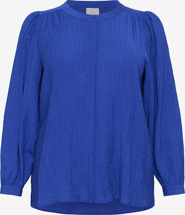 KAFFE CURVE Blouse 'Lisana' in Blue: front