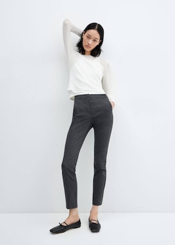 MANGO Slimfit Hose 'Cola' in Grau