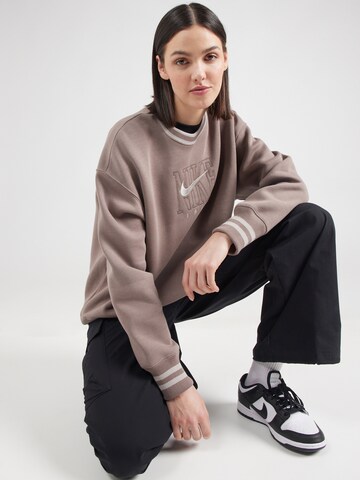 Felpa 'PHNX FLC' di Nike Sportswear in marrone: frontale
