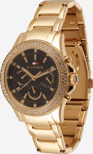 TOMMY HILFIGER Analog watch in Gold / Black, Item view