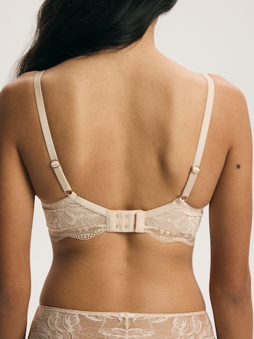 ESOTIQ - Clásico Sujetador 'Soft-BH Vivian, transparentes Mesh - bequem & feminin, feminine Wäsche, Damen' en beige