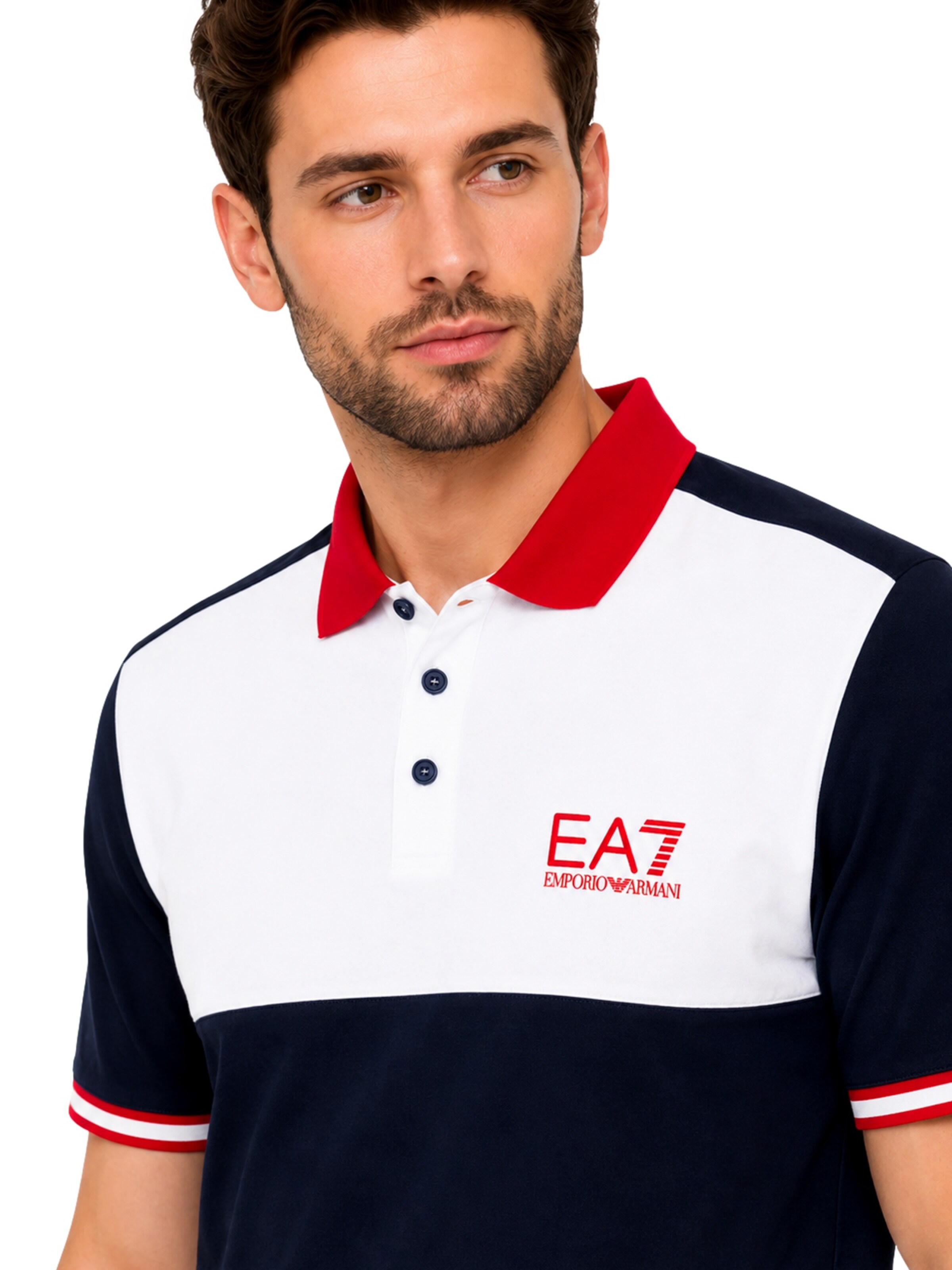 EA7 Emporio Armani Poloshirt in Blau