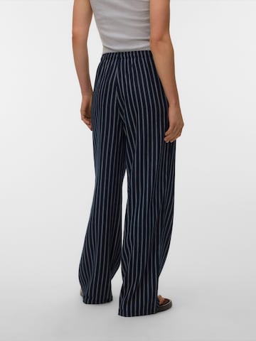 VERO MODA Wide leg Pants 'VMROSIE' in Blue