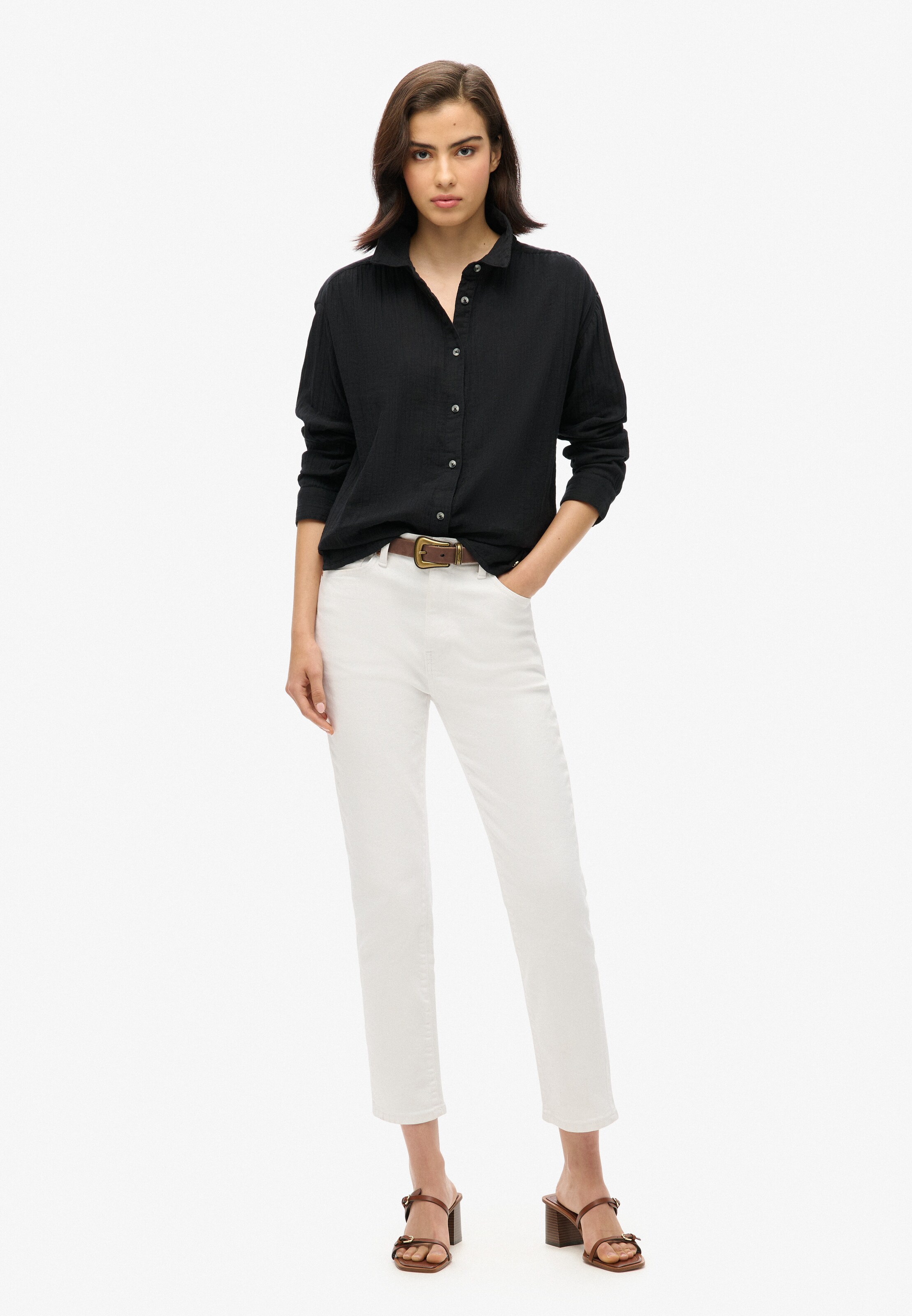 Superdry Bluse in Schwarz