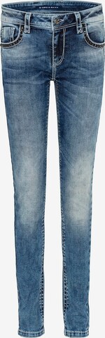 CIPO & BAXX Slimfit Jeans 'LUCKY WINGS' in Blau: predná strana