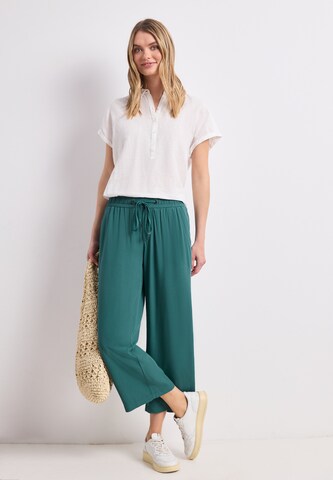 STREET ONE Wide Leg Hose in Grün