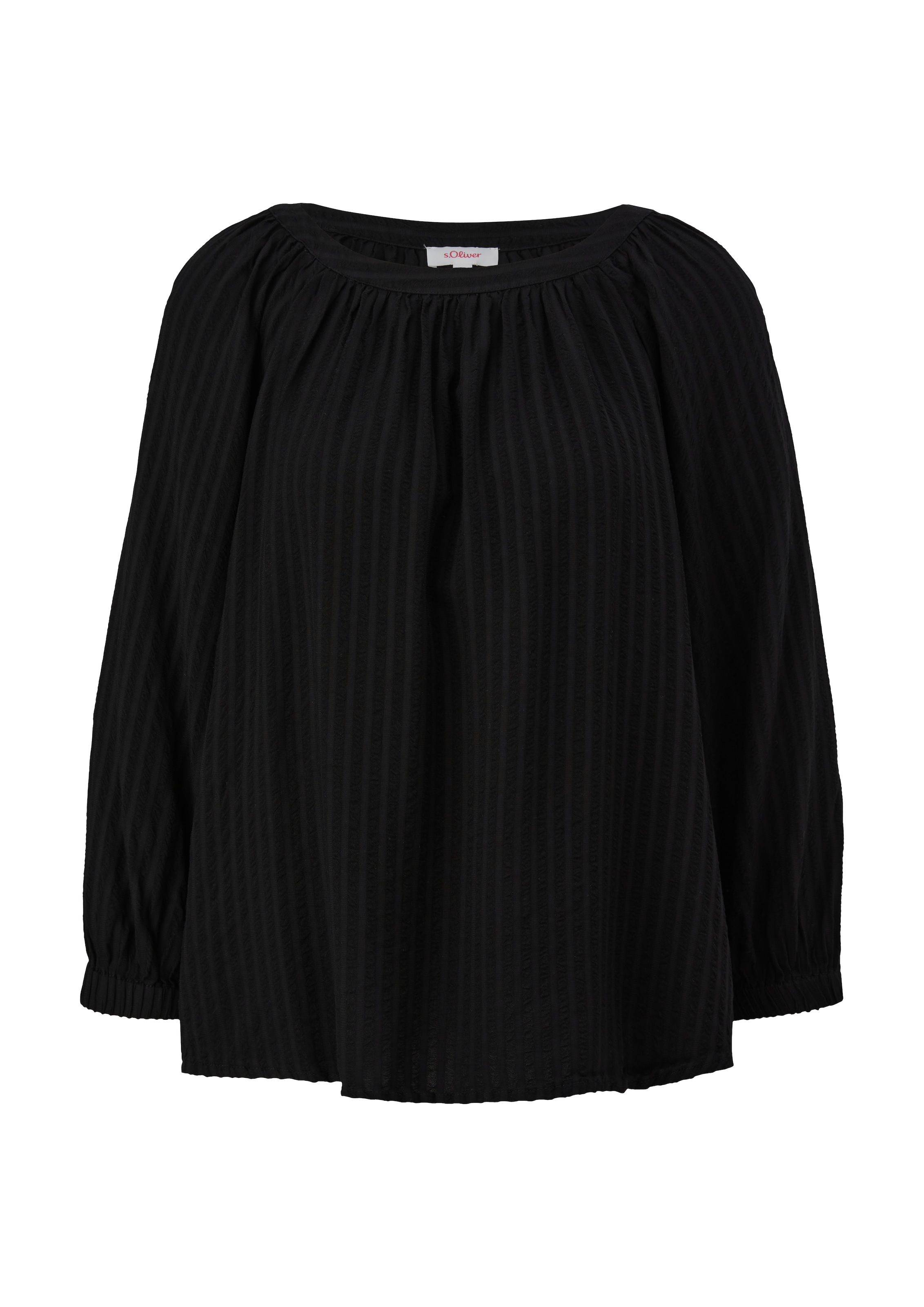 s.Oliver Bluse in Schwarz: Vorderseite