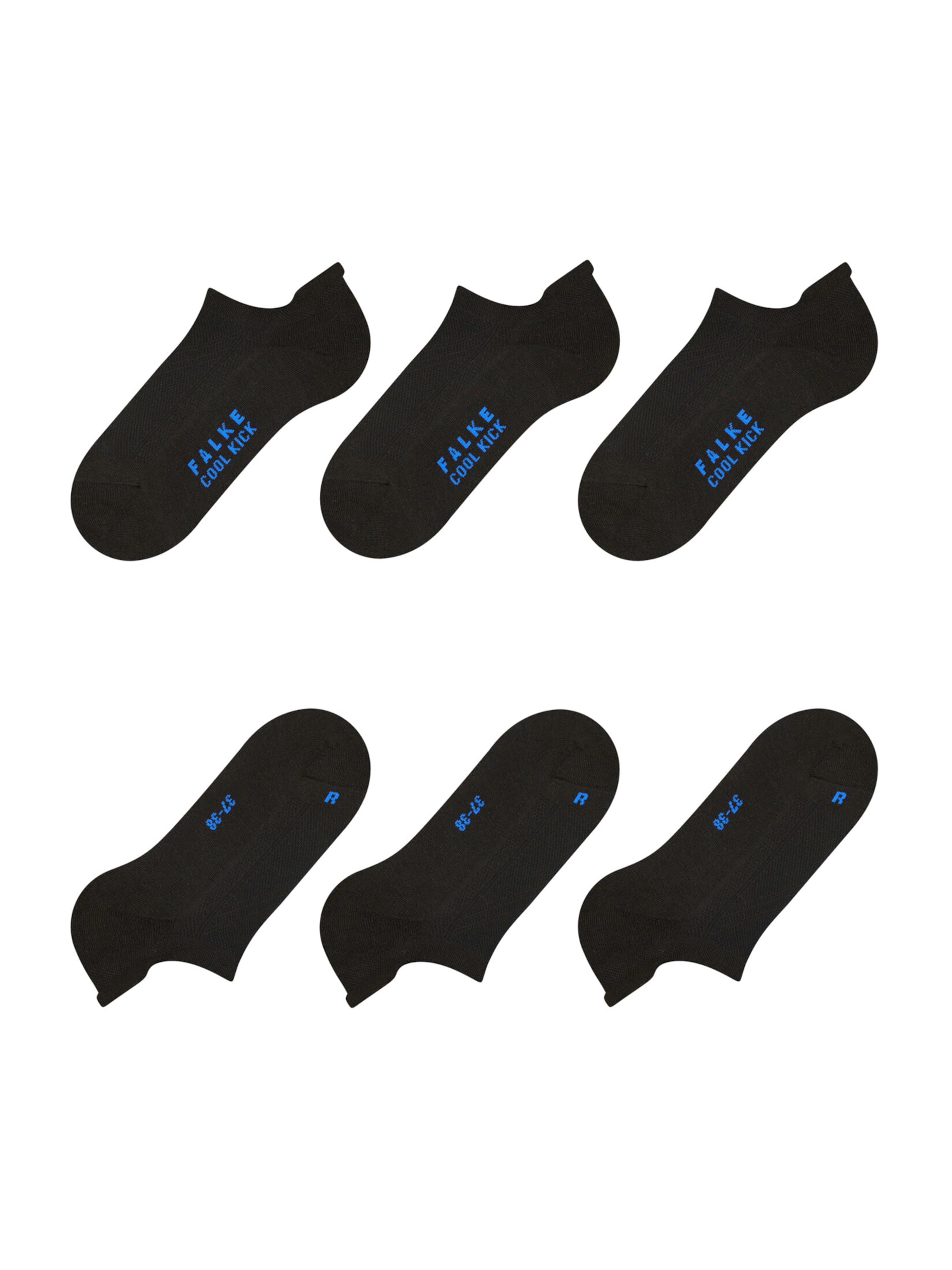 FALKE Športové ponožky 'Cool Kick' - Čierna: predná strana
