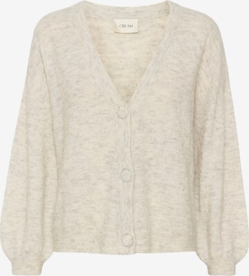 Cream Knit Cardigan 'Blu' in Grey: front