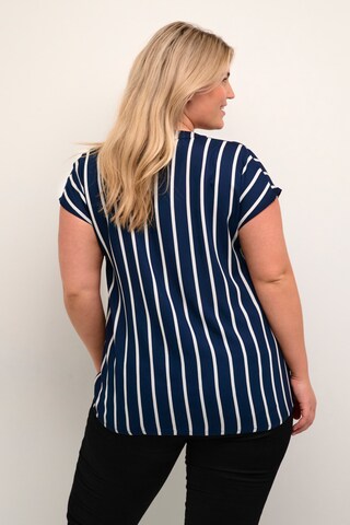 KAFFE CURVE - Blusa 'Sida' em azul