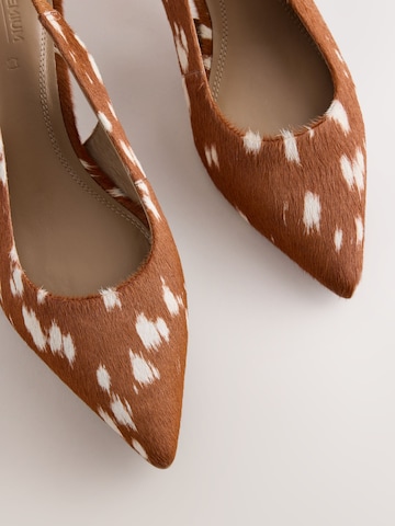 Next - Zapatos destalonado 'N.Premium' en marrón