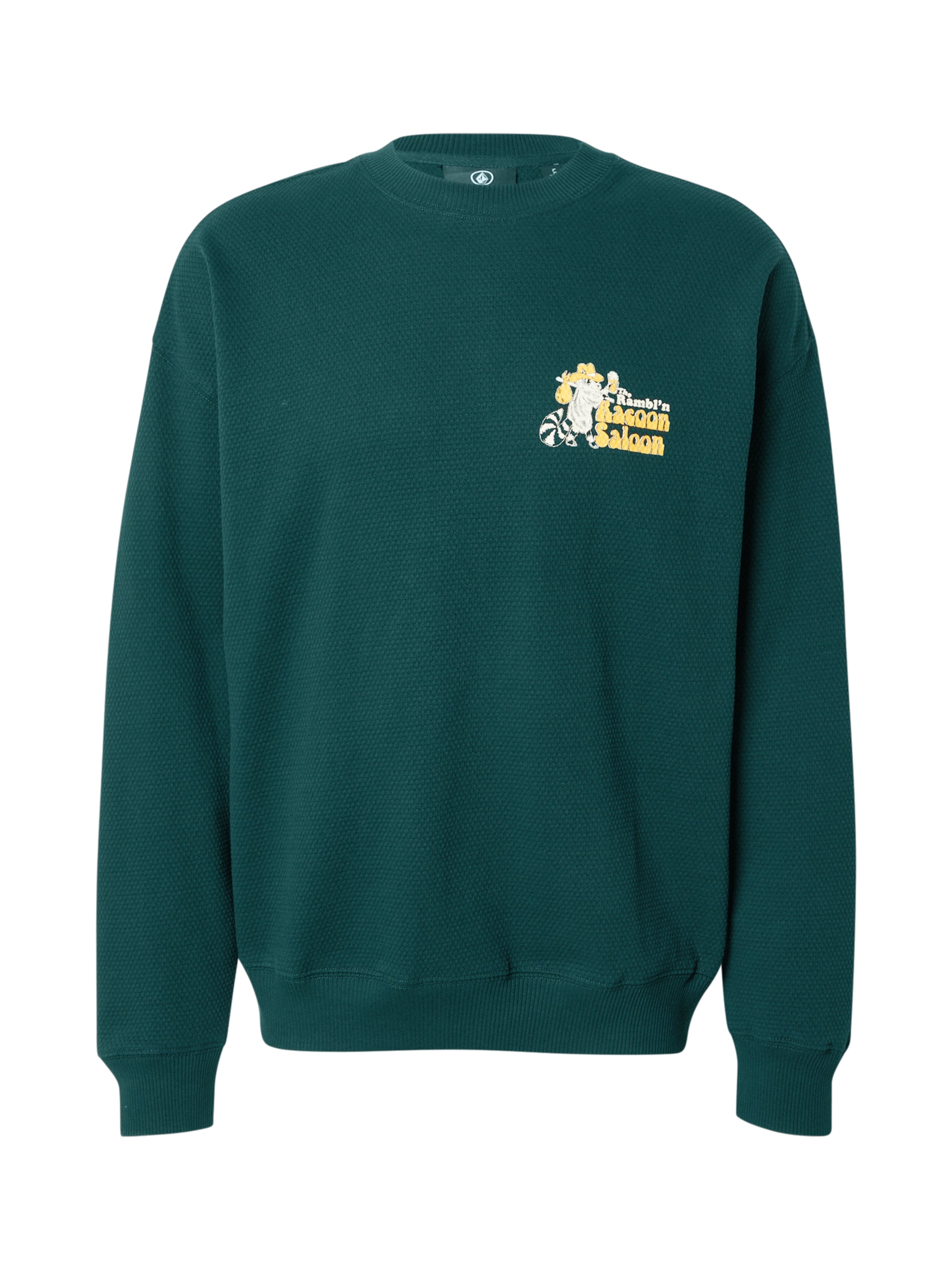 Volcom - Sweatshirt &#x27;RACOON&#x27; em verde: frente