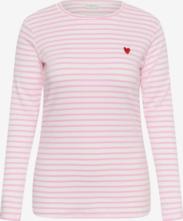 KAFFE CURVE Shirt 'Clia' in Weiß: Vorderseite