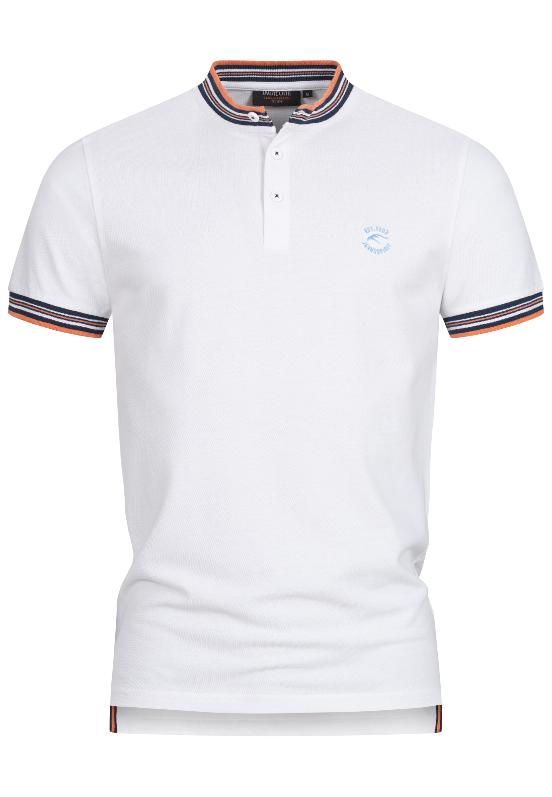 INDICODE JEANS T-Shirt 'Odell ' in Weiß: Vorderseite