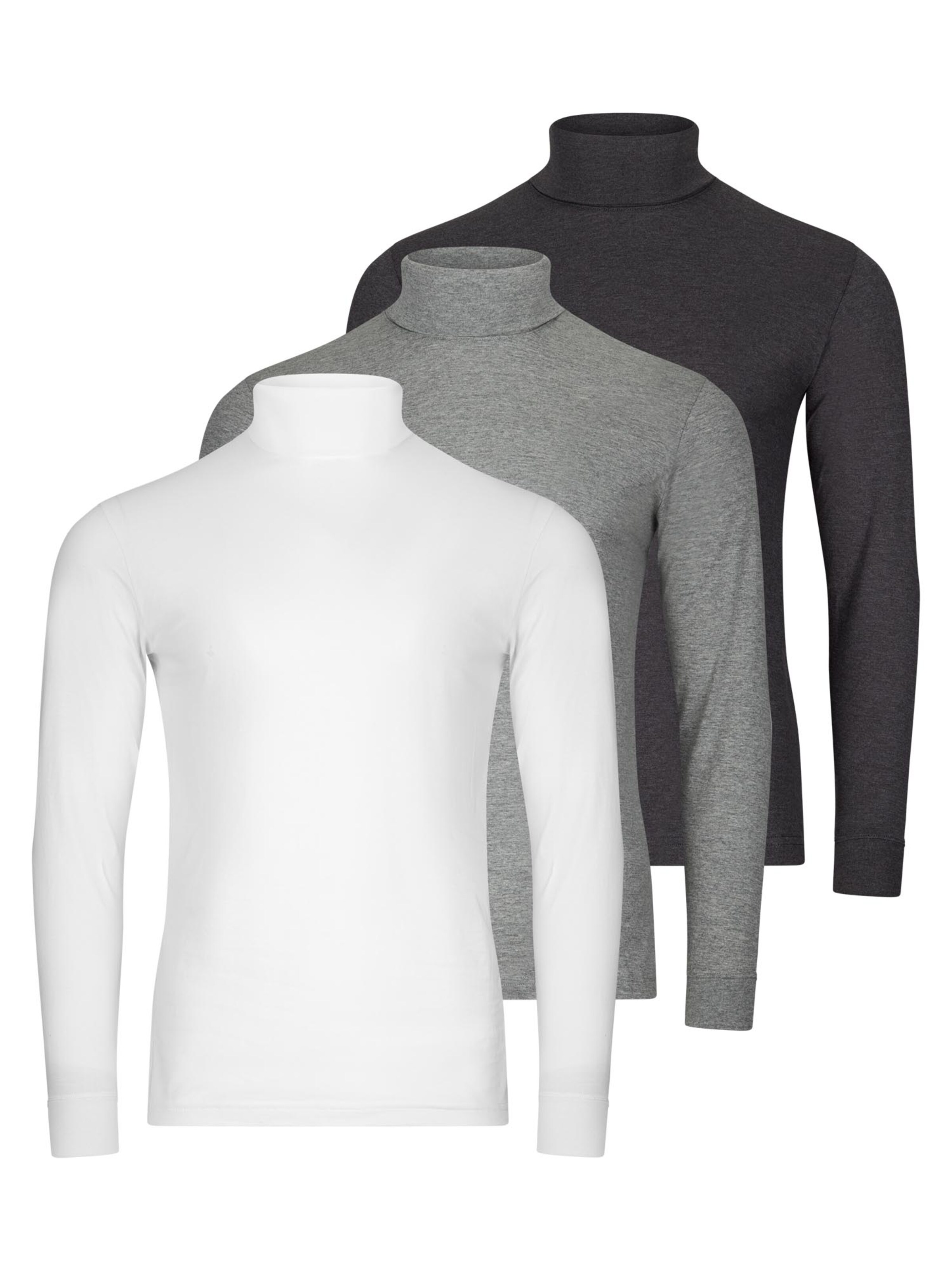 Ragman Shirt 'Basic' in Silver: front