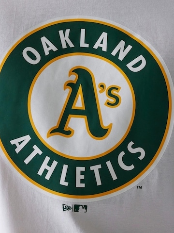 NEW ERA - Camiseta 'Camiseta new era blanca oakland athletics nob mlb regular tee oakath' en blanco