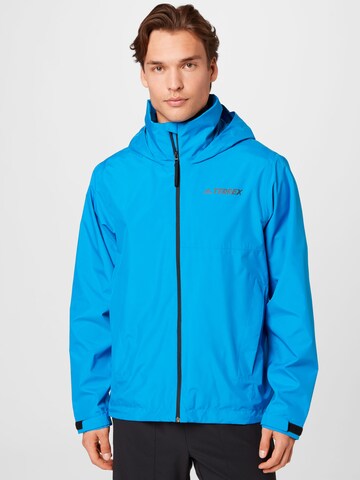 Veste outdoor ADIDAS TERREX en bleu : devant