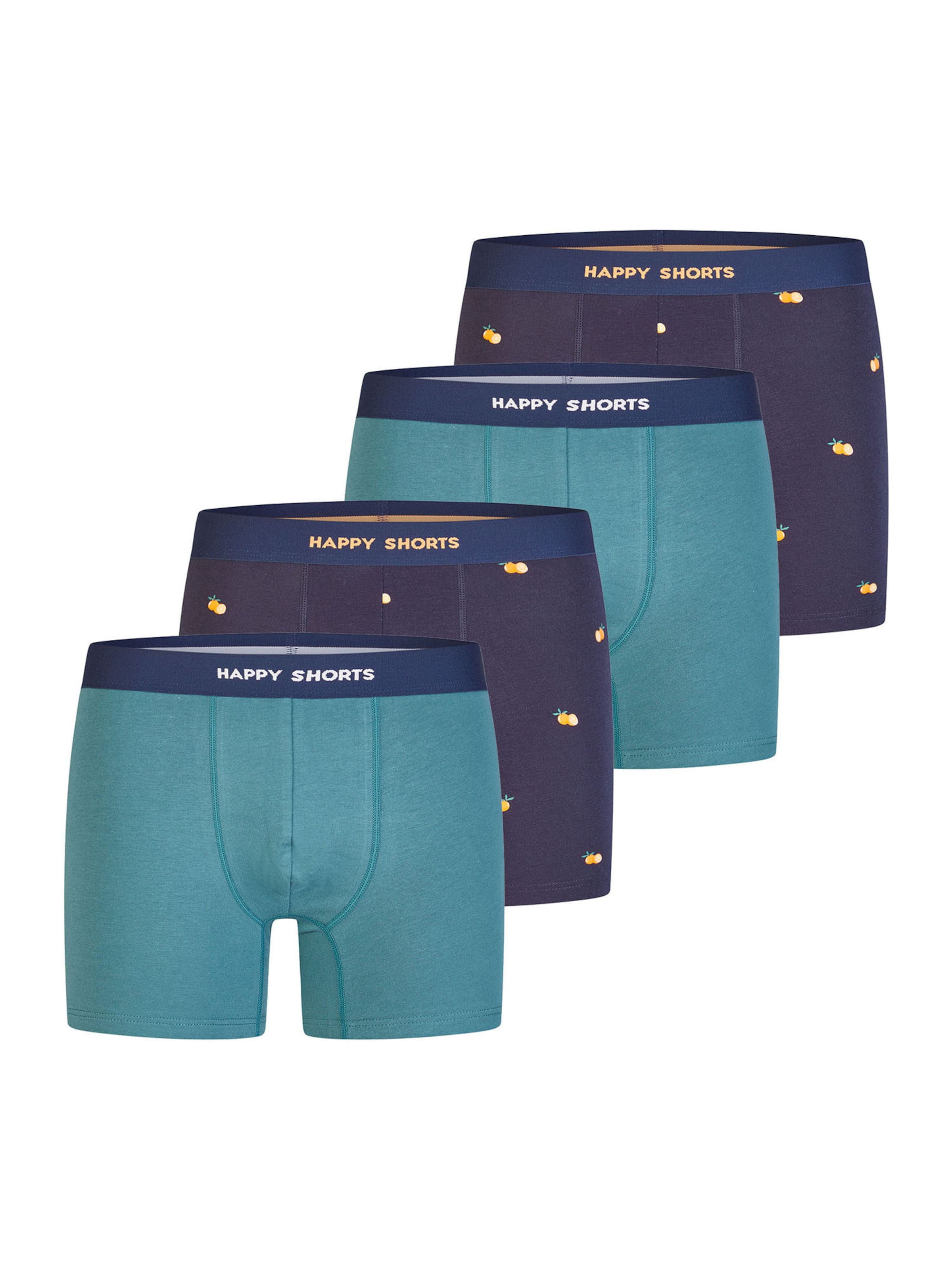 Happy Shorts Boxershorts ' Jersey ' in Blauw: voorkant