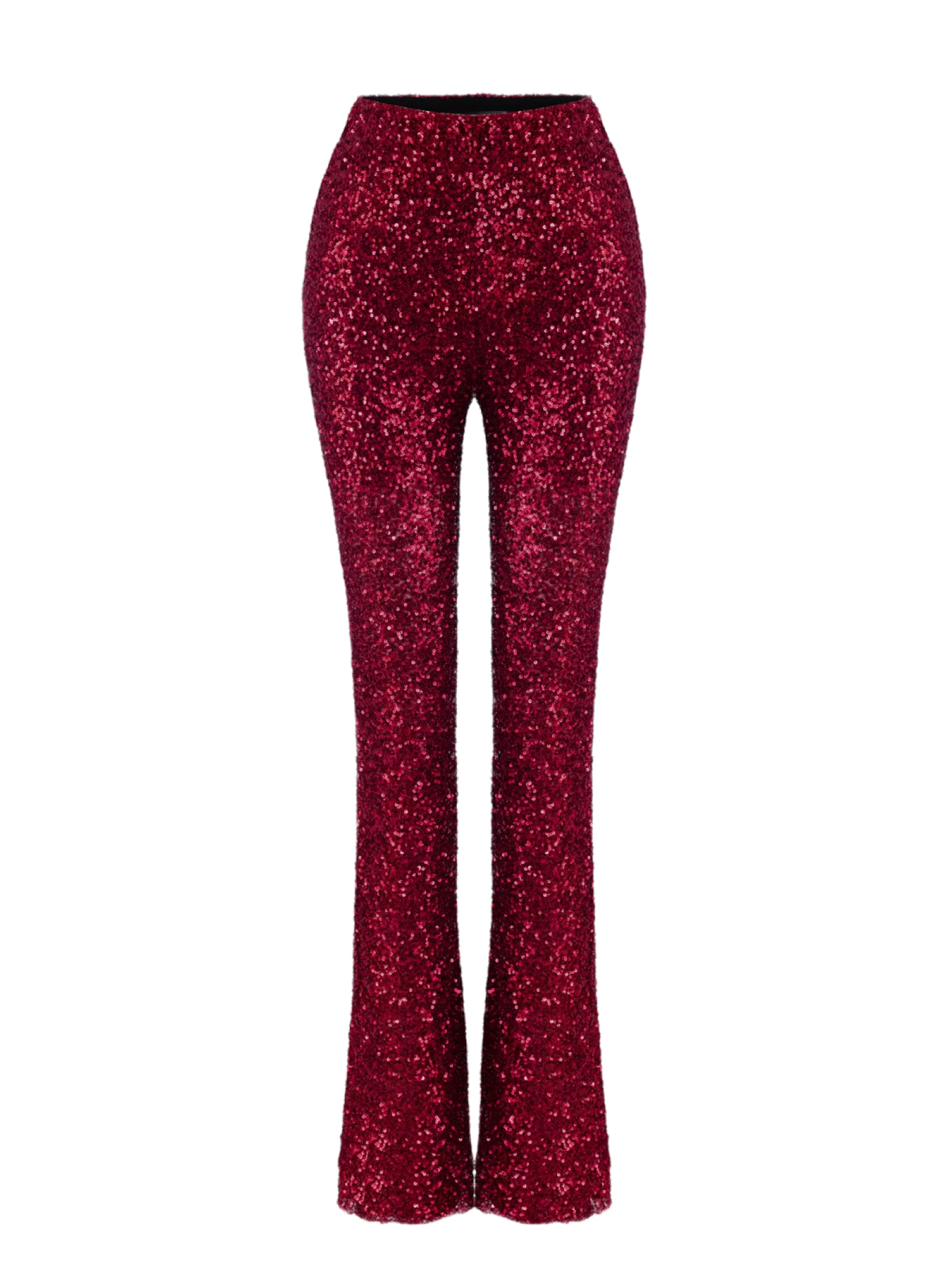 No Matter What Bootcut Broek in Rood: voorkant