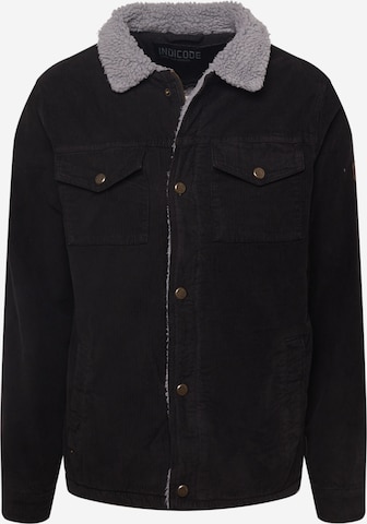 INDICODE JEANS Between-Season Jacket in Black: front