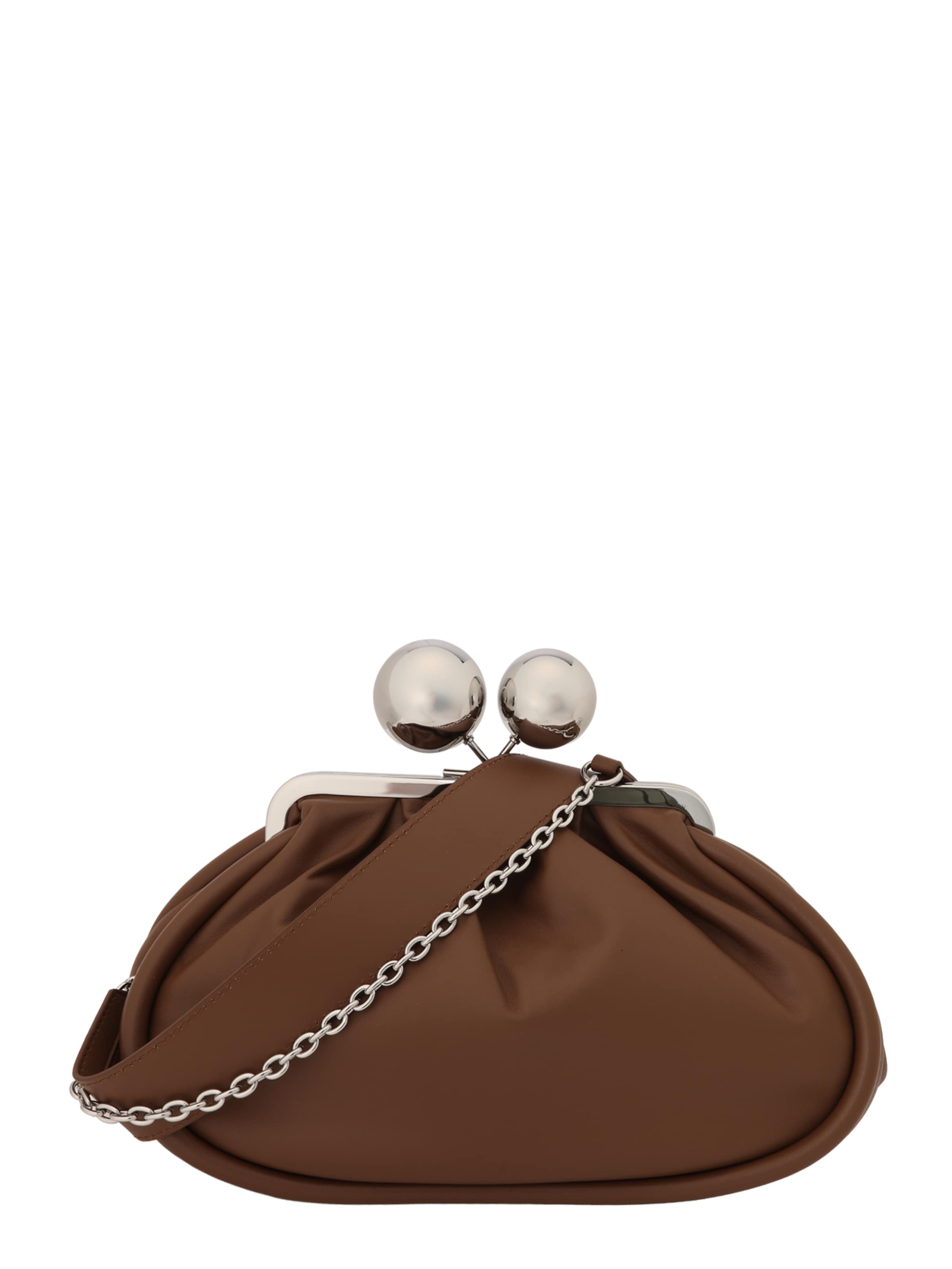 Weekend Max Mara Clutch 'MILVANEW' in Braun: Vorderseite