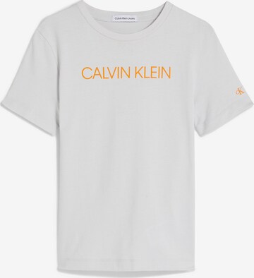 Tricou de la Calvin Klein Jeans pe gri: față