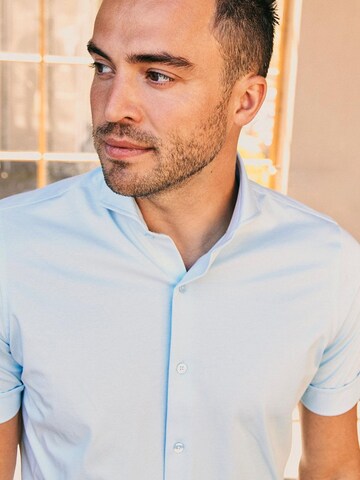 Suitable Slim fit Button Up Shirt in Blue