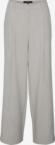 VERO MODA - Pierna ancha Pantalón plisado 'VMCassidy' en gris: frente