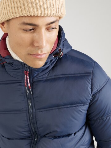 INDICODE JEANS Regular fit Vinterjacka 'Adrian' i blå