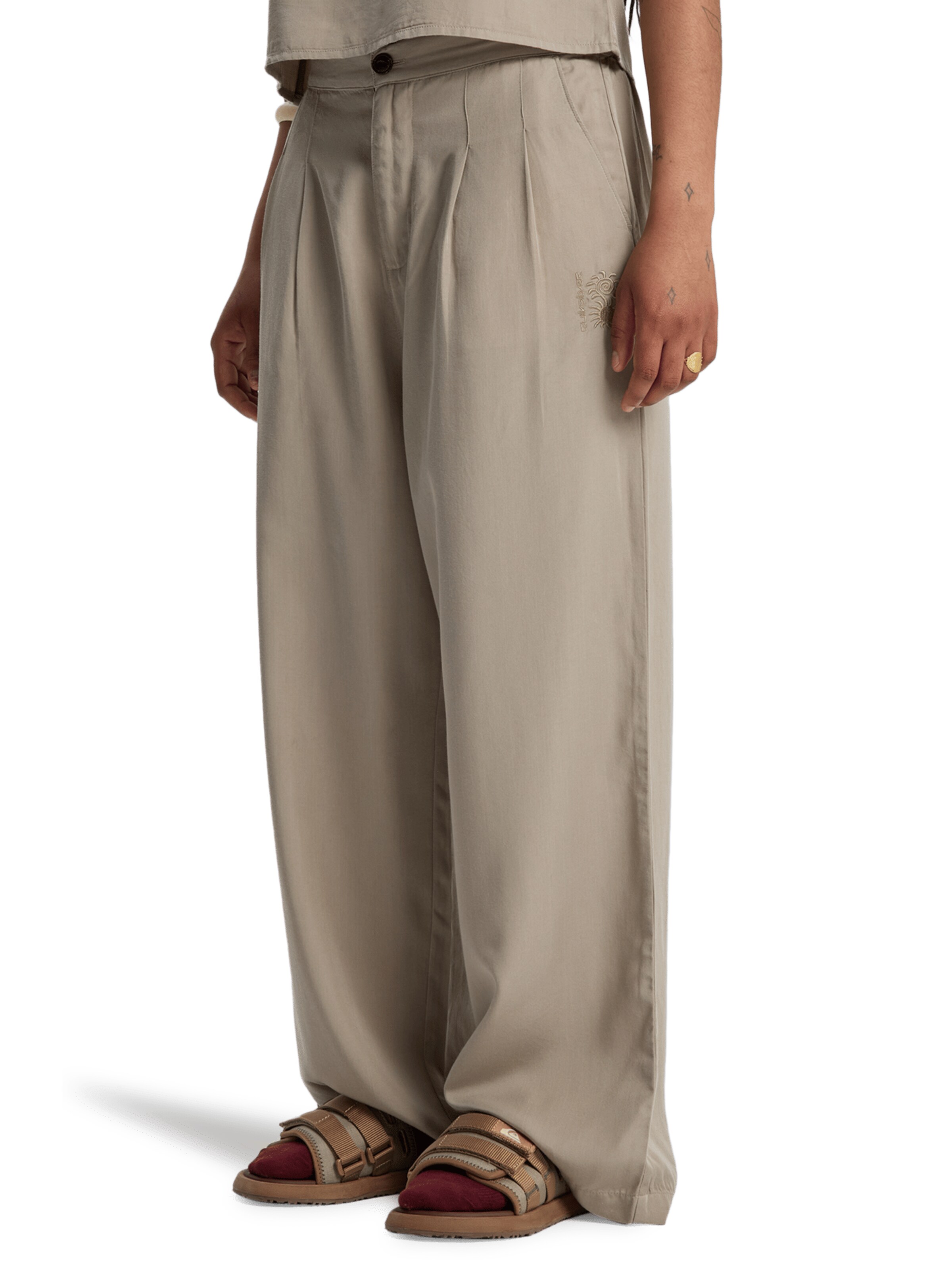 QUIKSILVER Loose fit Pants 'Vista' in Grey