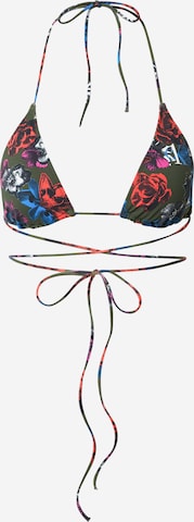 Calvin Klein Swimwear Triangle Bikini Top in Mixed colors: front