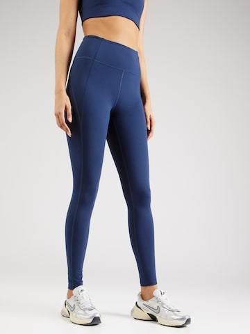Girlfriend Collective - Skinny Pantalón deportivo en azul: frente