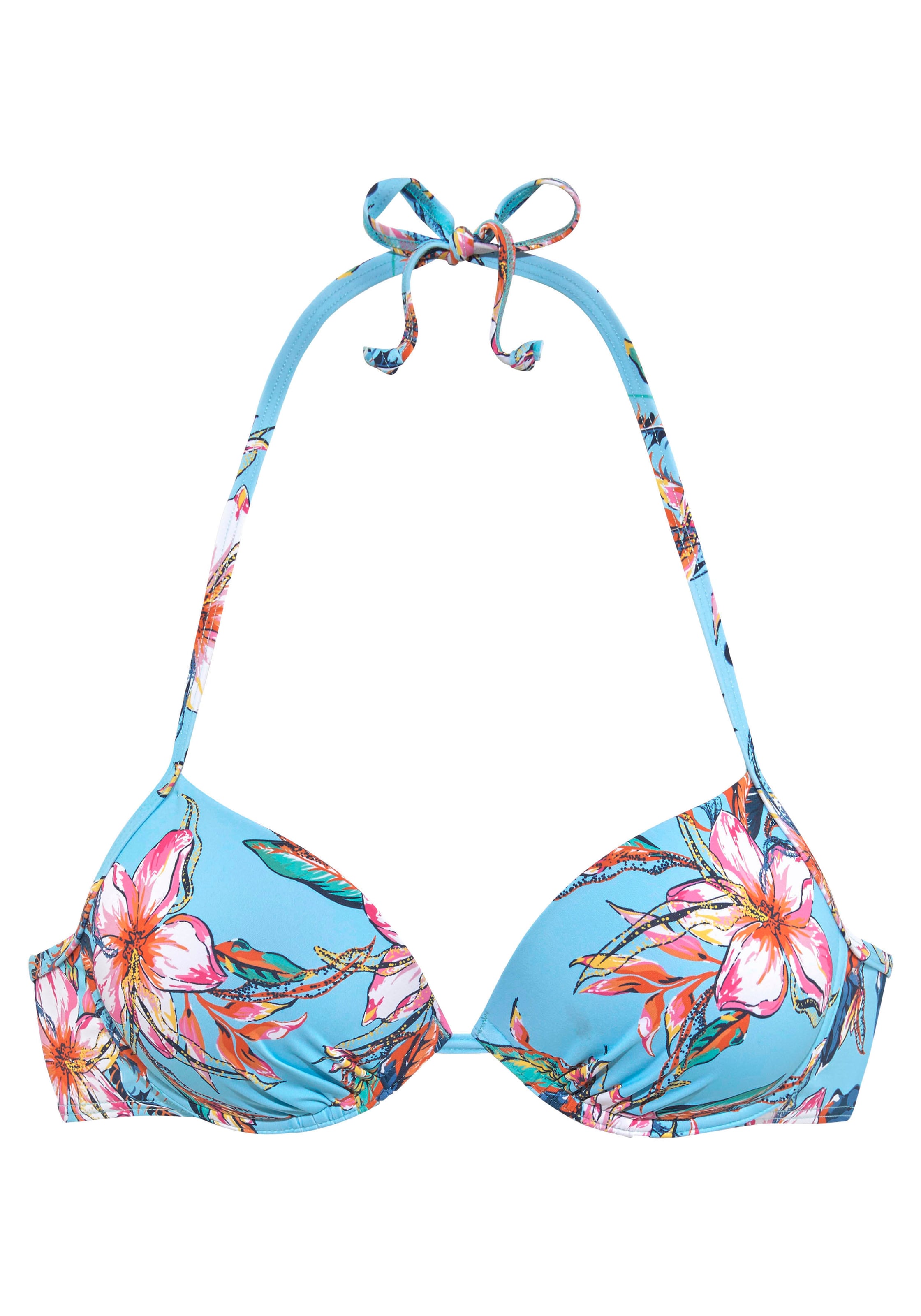 LASCANA Push-up Τοπ μπικίνι 'Malia' σε μπλε: μπροστά