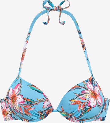 LASCANA Bikinitop 'Malia' in Blauw: voorkant