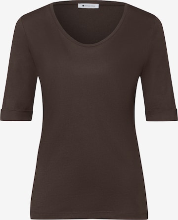 STREET ONE Shirt in Brown: front