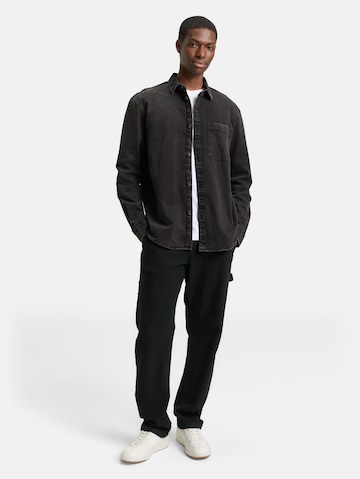 Fit confort Chemise TOM TAILOR DENIM en noir