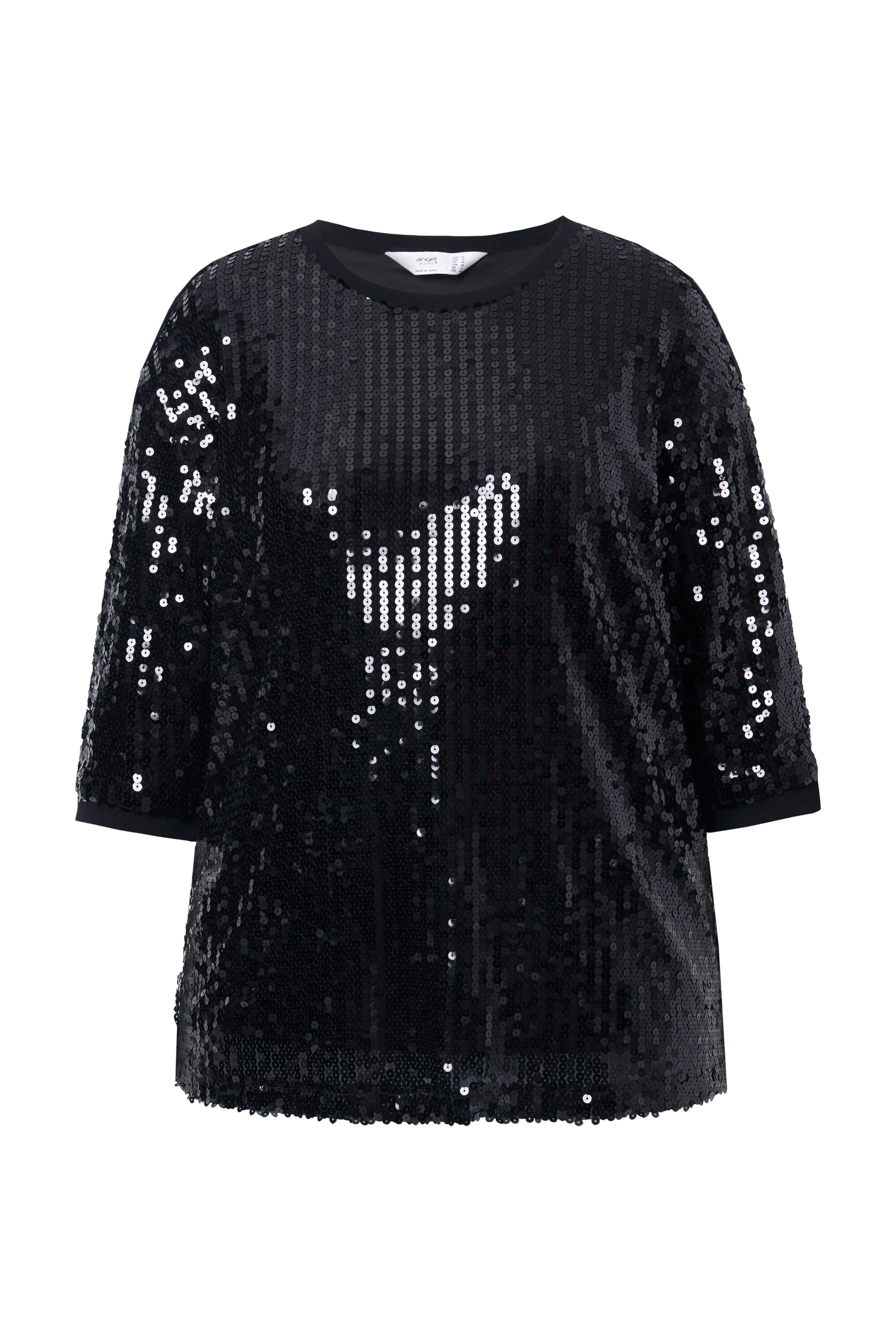 Angel of Style Bluse in Schwarz: Vorderseite