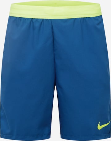 NIKE Štandardný strih Športové nohavice - Modrá: predná strana