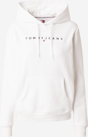 Sweat-shirt Tommy Jeans en blanc : devant